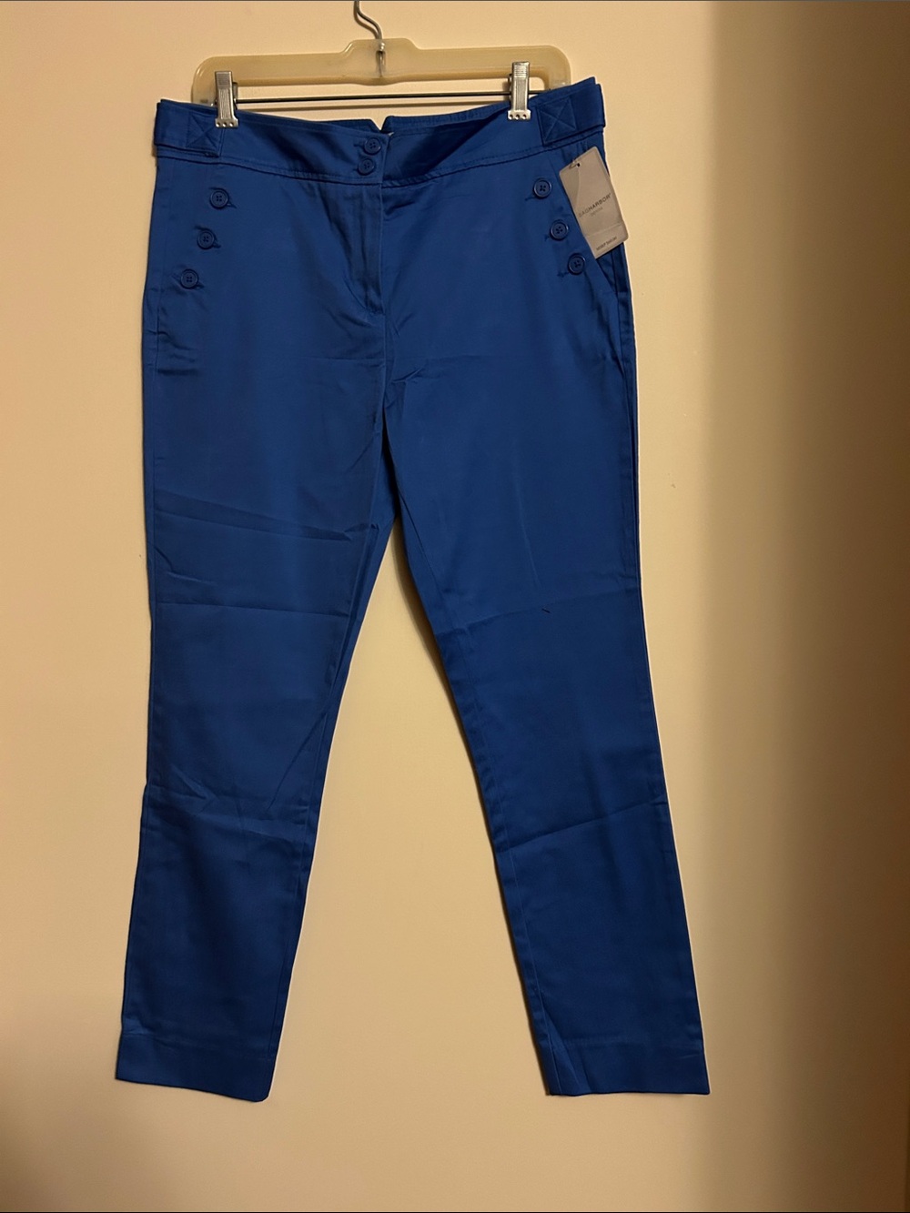 Sag Harbor Royal Blue Ankle Sailor-Button Jeans size 8 new/tags